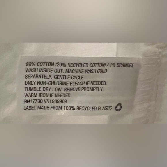 🆕 Wild Fable Women Relaxed White Jeans Casual Fit (Size 17) - Picture 5 of 7